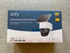 eufyCam Solo S3 (SoloCam S340) Solar-Powered WiFi Dual Lens 3K / 2K Cam