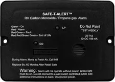 Safe T Alert 25 742 BL RV Mini Dual Propane CO Alarm Flush Mount Gas Detector