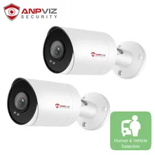 Anpviz 2Pcs 6MP POE Security IP Camera Audio H.265 Outdoor Smart Dual Light Nigh