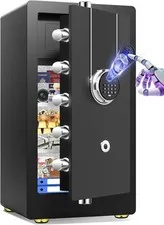 8.0 Cu Ft Fireproof Biometric Safe for Home Office | Large Heavy Duty Safe Box