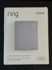 Ring Chime 3rd Gen Enhanced Audio Real-Time Alerts Home Security NEW In Box