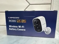 Cinmoore BC22U Wireless Wi-Fi Battery Camera 2.5K Ultra HD IP/Network - White