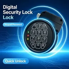 Gun Safe Round Digital Password Keypad Lock Replacement Electronic Security Lock