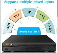 16 Channel 5MP Hybrid DVR Recorder 5-in-1 AHD TVI CVI IP CCTV 3TB HDD