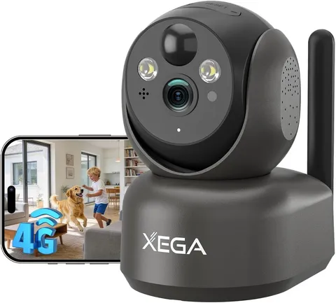 4G Cellular Security Camera Wireless, 2K Portable Battery Powered Cam