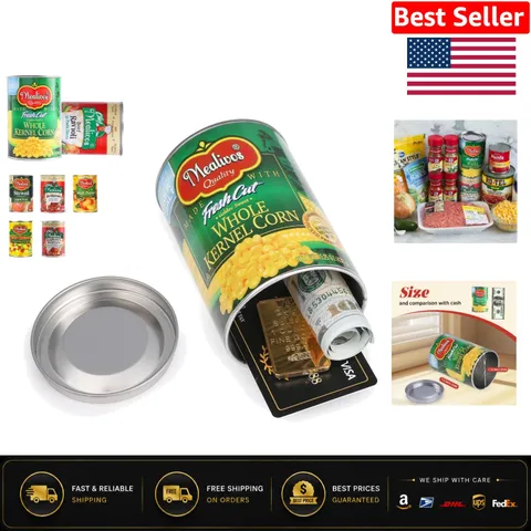 Concealed Can Safe - Ideal for Storing Keys, Cash, and Jewelry in Plain Sight