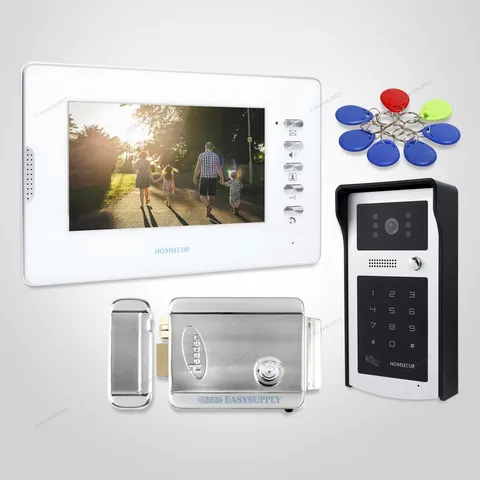7inch Video Door Entry Phone Call System Electric Lock Supported for House/ Flat