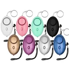 KOSIN Safe Sound Personal Alarm, 8 Pack 140DB Security Alarm Brown
