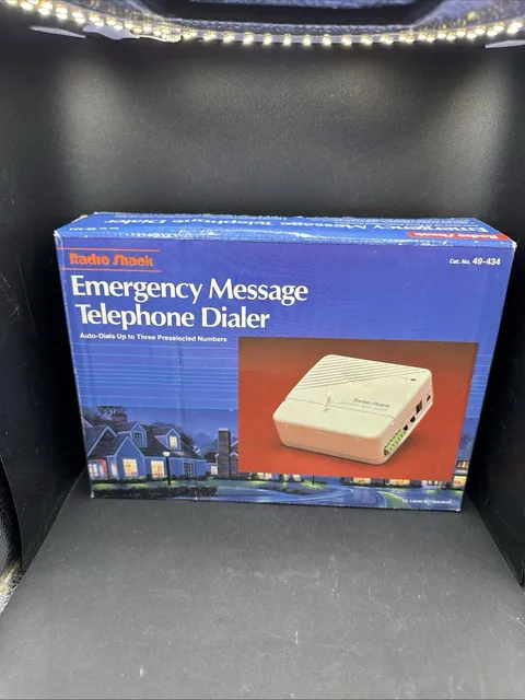 Safe House Automatic Emergency Message Telephone  Dialer Radio Shack Tandy