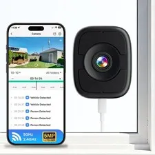 5MP 3K Indoor Window , Smart Window with Night Vision