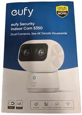 eufy S350 Security Wired Indoor Camera - White (T8416121)