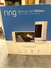 Ring Stick Up Cam Battery 1080p Wi-Fi Indoor/Outdoor, White