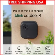 Outdoor 4 – Wireless smart security camera, two- battery life, 1080p HD day a...
