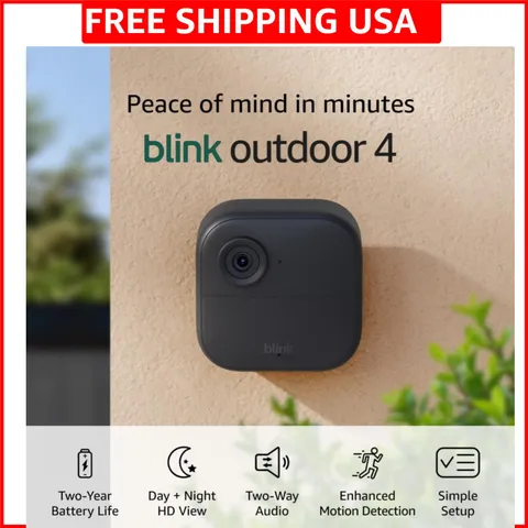 Outdoor 4 – Wireless smart security camera, two- battery life, 1080p HD day a...