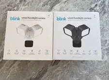 Blink Wired Floodlight Camera - Smart security 2600 lumens BLACK OR WHITE NEW