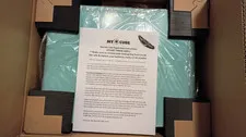 Mycube Mini Keypad Safe blue turquoise NEW tabletop closet gun money