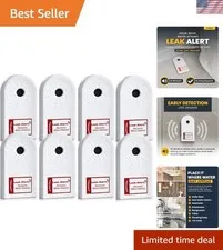 Leak Alert Water Leak Detector & Flood Sensor Alarm/Water Leak Sensor with Du...