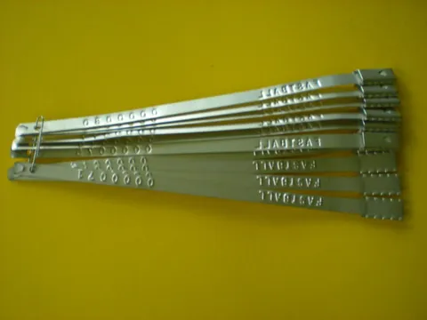 Metal Security Seal 10 Unused Self Locking Seals 