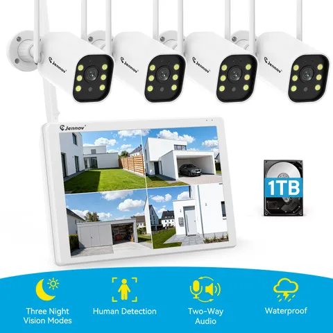 5MP PTZ Wireless Home Security Camera System Set Outdoor WiFi Night Vision