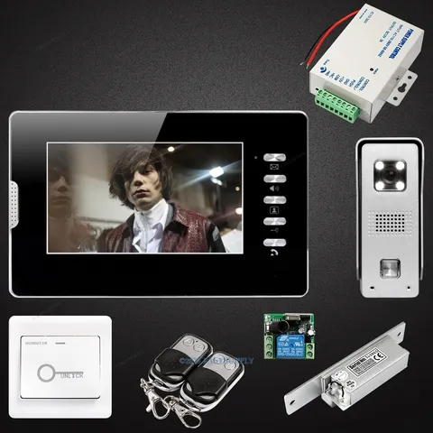 7inch Wired Video Door Entry Security Intercom with Mute Mode for Home Security