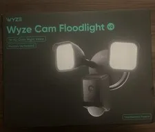 Wyze Cam Floodlight V2 2K HD Color Night Vision, Hardwired, Security Camera