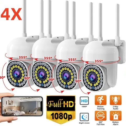 4x Wireless Security Camera System Smart Outdoor 5G Wifi Night Vision Cam 1080P