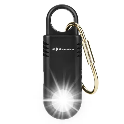 Rechargeable 135dB Personal Alarm Ultra Bright Flashlight Strobe Light