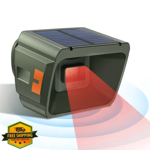 Chtoocy Solar Driveway Alarm, Radar + IR Dual Detection, 1/2 Mile Long Range ...