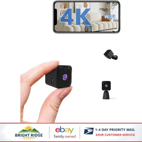 4K HD Indoor Security Camera with Motion Detection and App Control Features