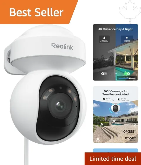 360° Coverage 4K  Camera with Smart Detection – Ideal for Home Surveillance