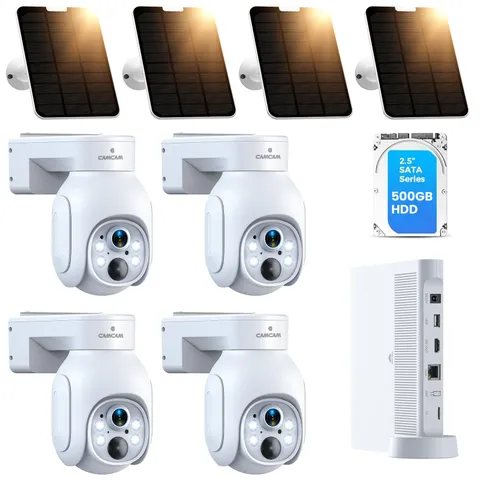 Solar Cameras Wireless Outdoor,2K Solar Cameras for Home , Wireless System wi...