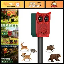 Solar Motion Sensor Alarm - Outdoor Dog Barking Alert, 129dB Loud Security Syste