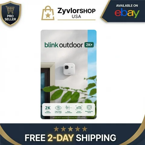 Blink Outdoor 2K+ Security Camera 2K Wi-Fi Battery White Add-On