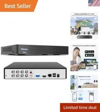 Smart 8-Channel DVR Security System with Remote Monitoring & No Monthly Fees