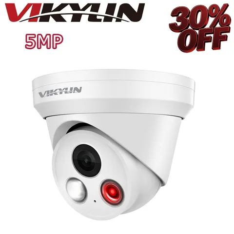 VIKYLIN C52 CCTV POE Dual lens Color Night light 5MP IP Camera  Onvif NDAA