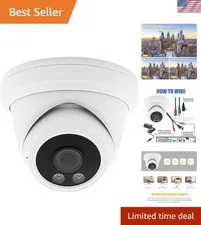 Advanced 8MP 4K Dome Camera - Full Color Night Vision & Easy DVR Compatibility