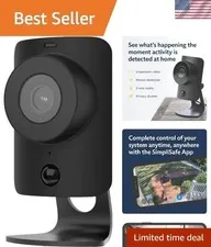 SimpliCam 1080p Wired Indoor Home Security Camera with Built-in Privacy Shutt...
