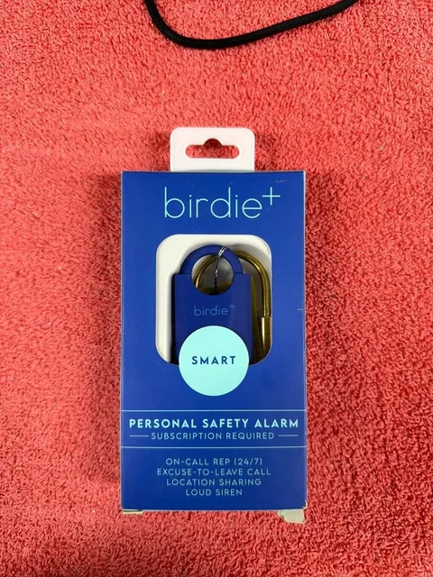 Birdie+ Personal Safety Alarm with Brass Keychain