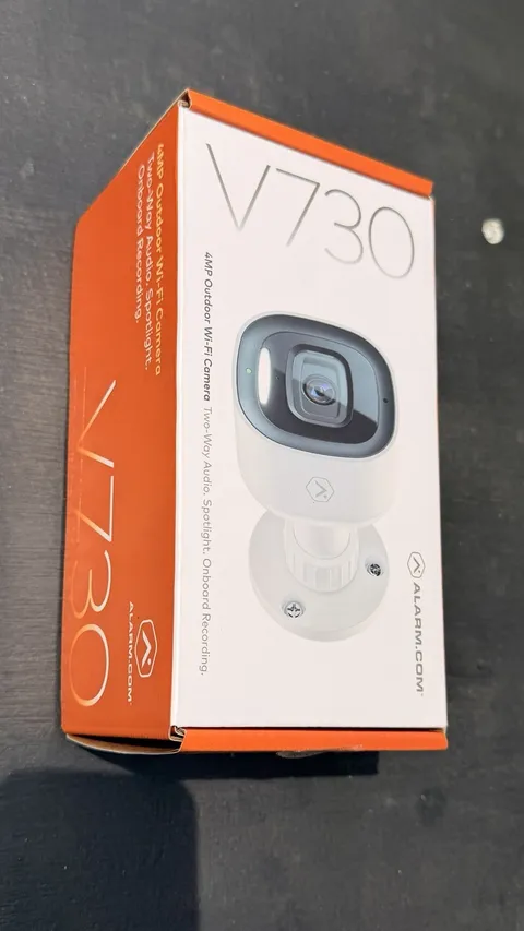 Alarm.com V730 4MP Outdoor WiFi Security Camera Spotlight Two-Way Audio