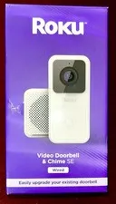 Roku Smart Home Wired Video Doorbell & Chime - 1080p HD Night Vision Ultrawide