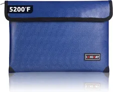 Fireproof Document Bag - with 5200°F Heat Insulated, Waterproof Fireproof Bag wi