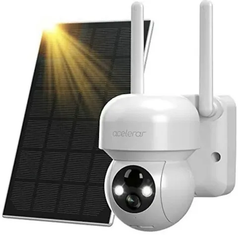 Acelerar T1 Battery Powered Security Camera W Solar Panel⭐️