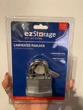 Locking Laminated Steel Padlock EZ-744 1 3/4" High Security