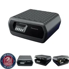 Compact Fireproof & Waterproof Safe with Keypad: Jewelry, Documents, 7.6x16.5in