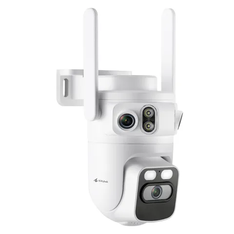 Triple Lens 2K Wireless Security Camera Outdoor, 24/7 Record, 360° PTZ, Auto ...