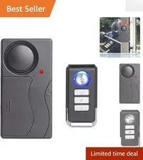 Wireless Vibration Alarm - 110dB Anti-Theft Security for Bikes, Cars & Homes