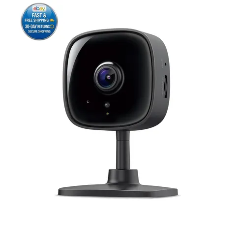 1080P Indoor Security Camera, Baby Monitor, Dog 1-Pack, Black