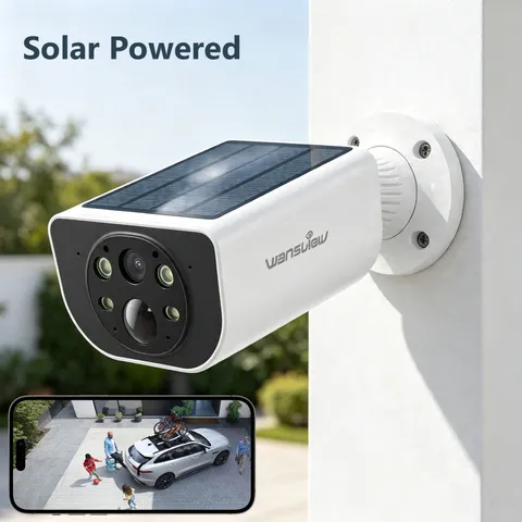 Wansview S1 Wireless Security Camera 2K Home WiFi Solar Powered Audio Outdoor