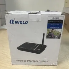 Qniglo Wireless Intercom System LD-666 (4 Units) Long Range 1800FT Office/Home