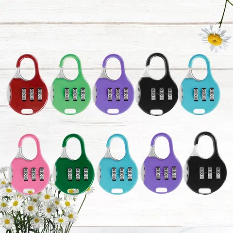 10 Pcs Colorful Combination Lock High Security Padlock Anti-theft